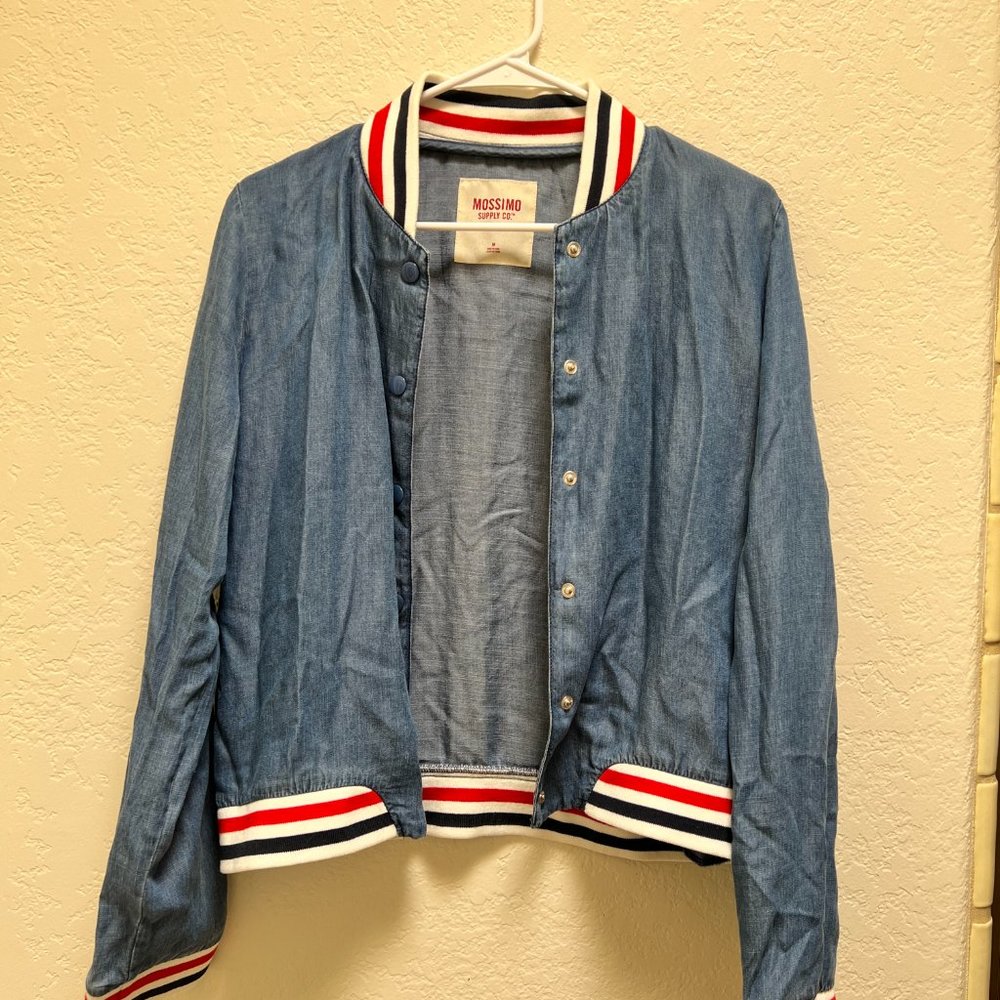 Mossimo Light Weight Denim Bomber Jacket